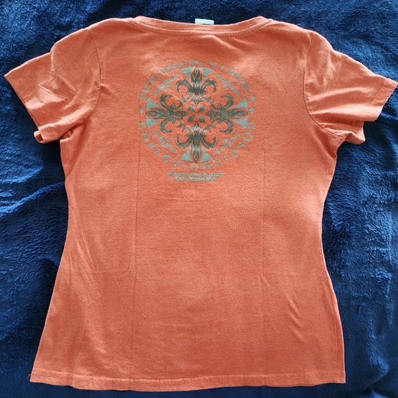 Harley-Davidson Red Classic Women's Medium Short‎ Sleeve T-shirt - Picture 3 of 9